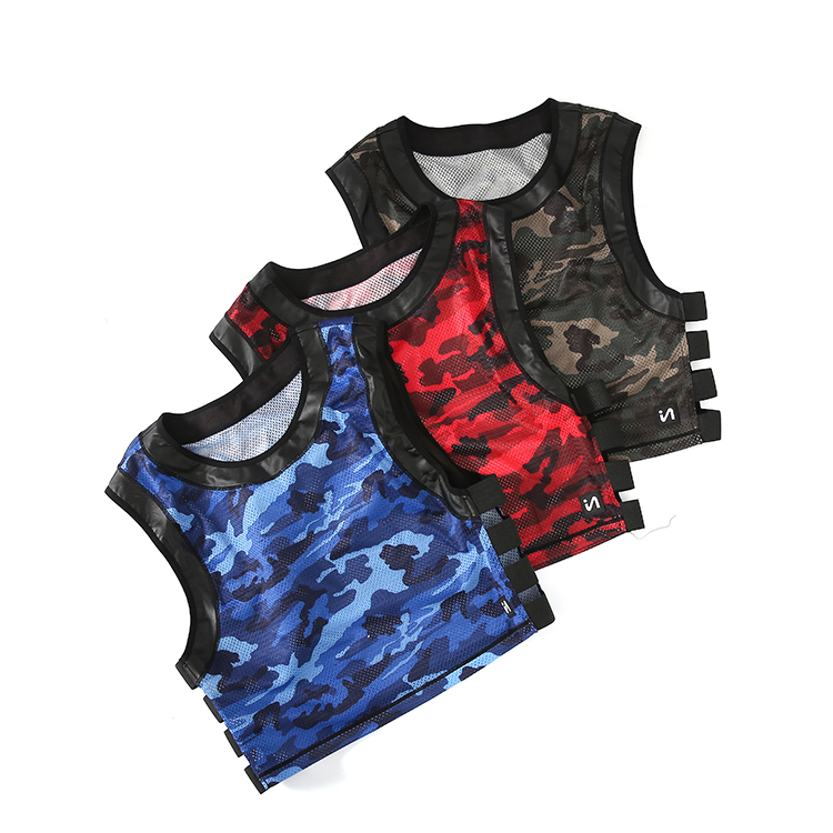 OEM Camouflage Transparent Mens Mesh Tank Tops And Boxers