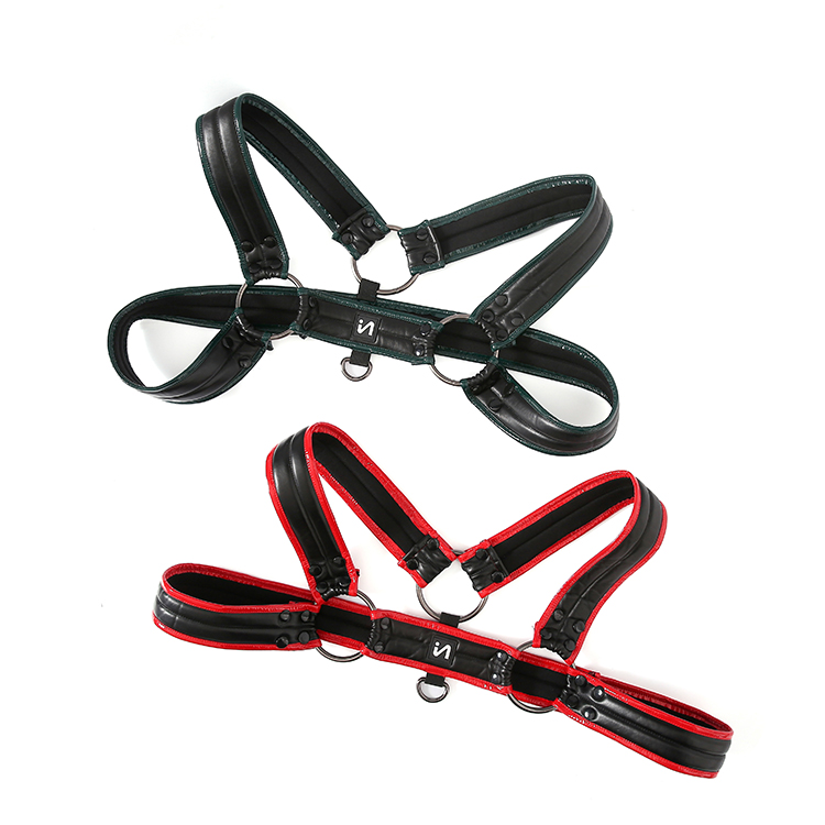 Leather Sexy Harness BDSM Costumes With Jockstrap