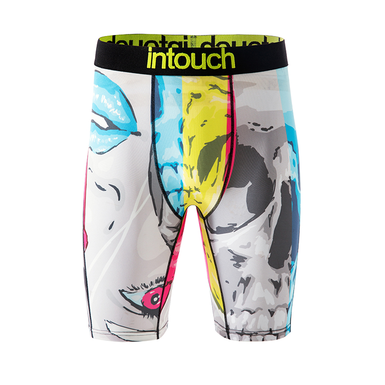 OEM Wholesale Custom Print Boxer Briefs Shorts For Men