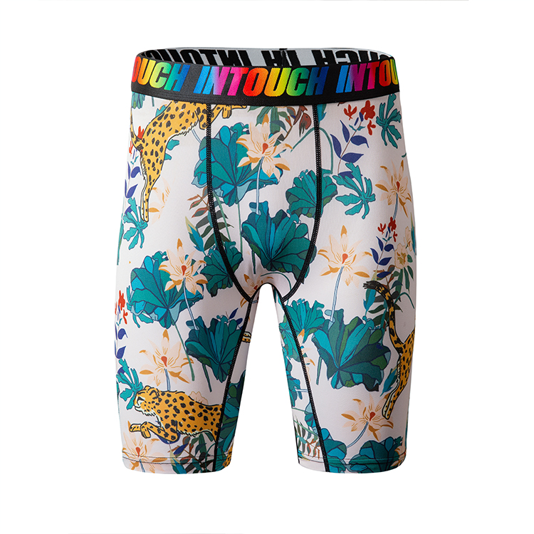 OEM Wholesale Custom Print Boxer Briefs Shorts For Men