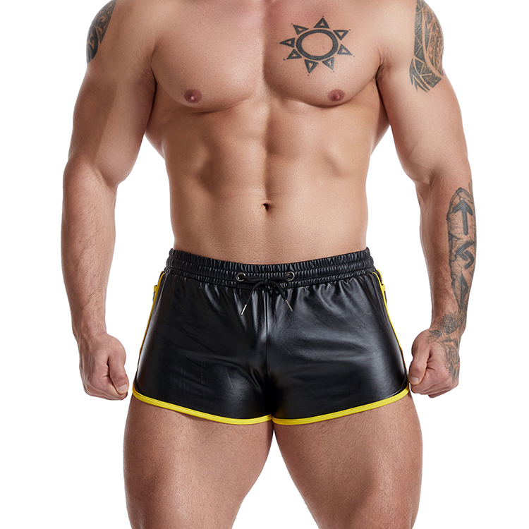 Men's PU Black Boxers