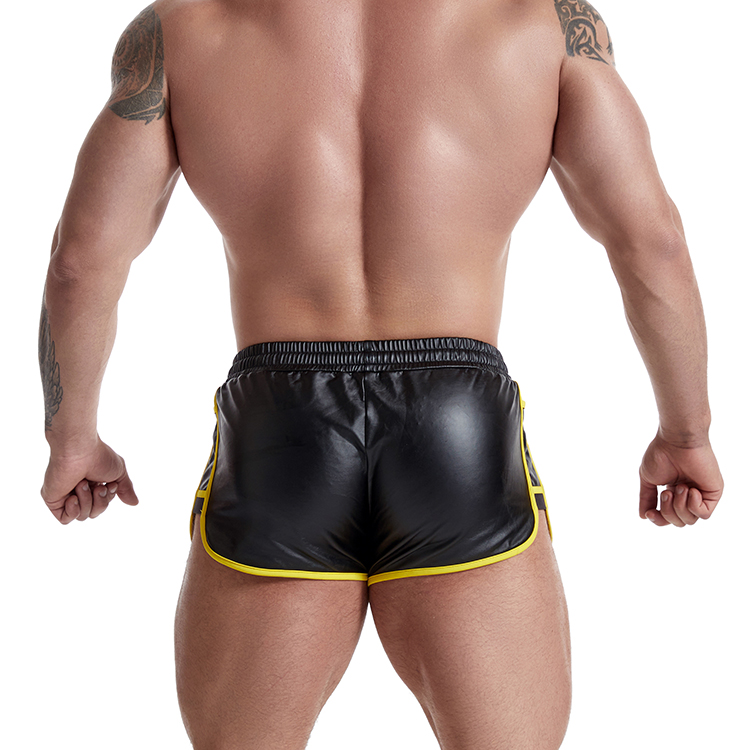 Men's PU Black Boxers