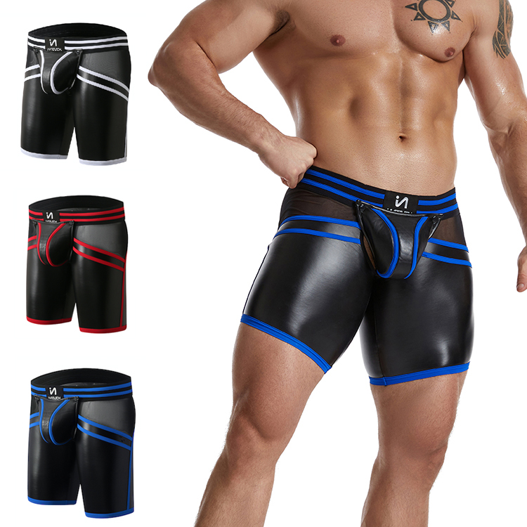 Men&#039;s Fetish PU Boxers