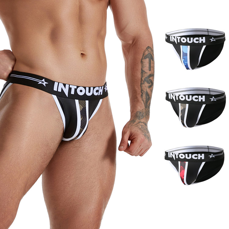 Wholesale Custom PU Leather Mens Sexy Briefs