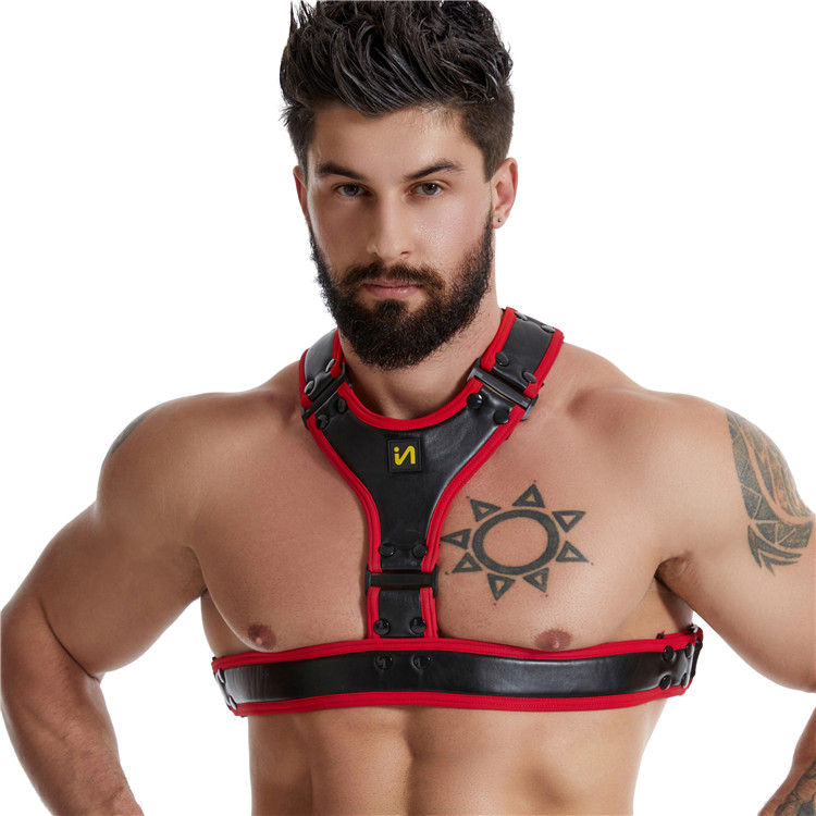 PU Leather Lingerie Sex Adjustable Chest Harness