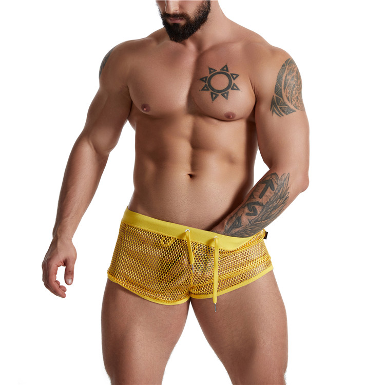 Erotic Mesh See Through Boxer Briefs for Men