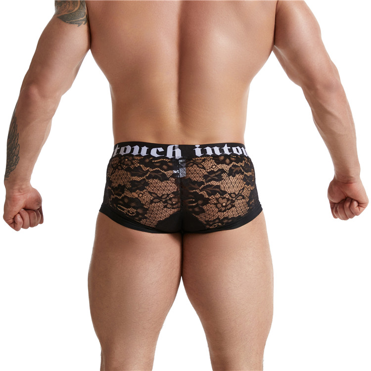 Custom Logo Mens Lace Sexy Underwear