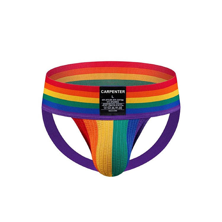 Colored Breathable Wide Band Jockstraps For Men