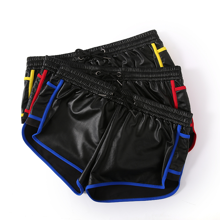 Men's PU Black Boxers