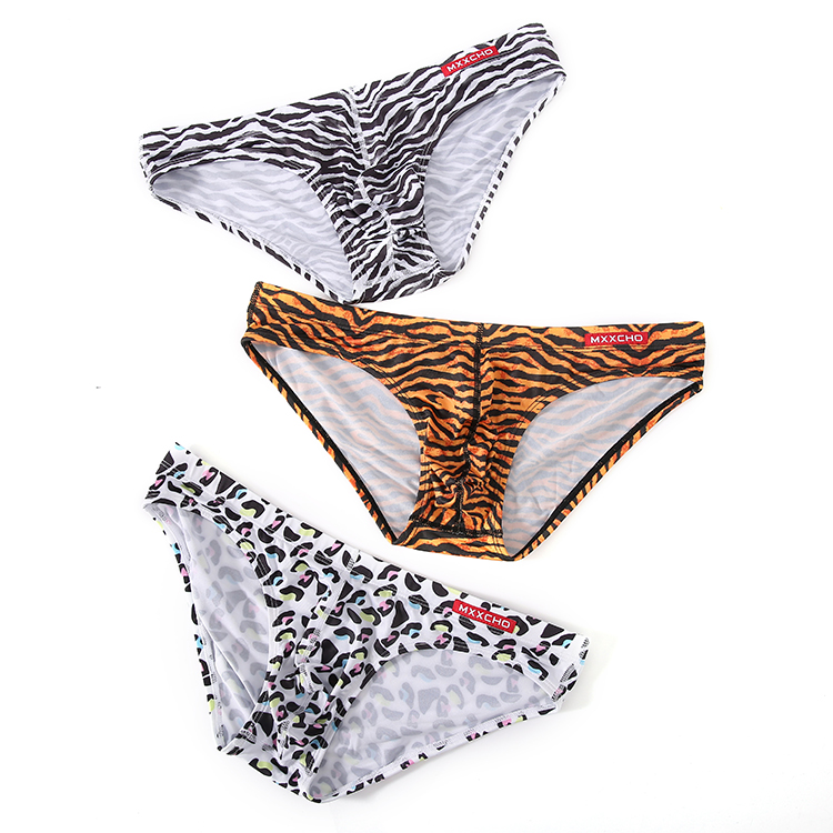 Leopard Print Men's Sexy Briefs Underwear