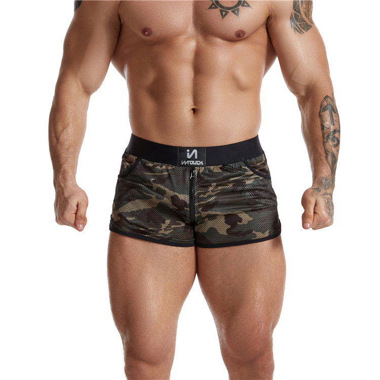 Breathable Camouflage Mens Boxer Briefs