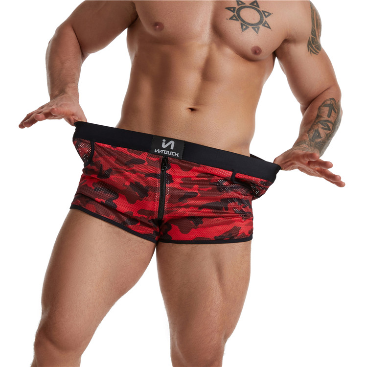 Breathable Camouflage Mens Boxer Briefs