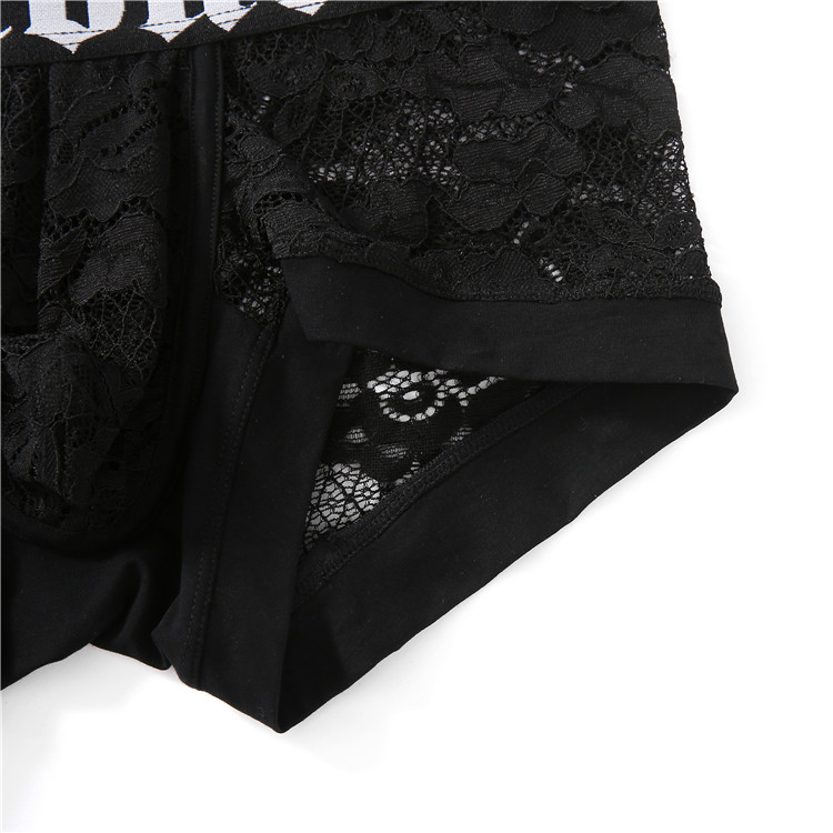 Custom Logo Mens Lace Sexy Underwear