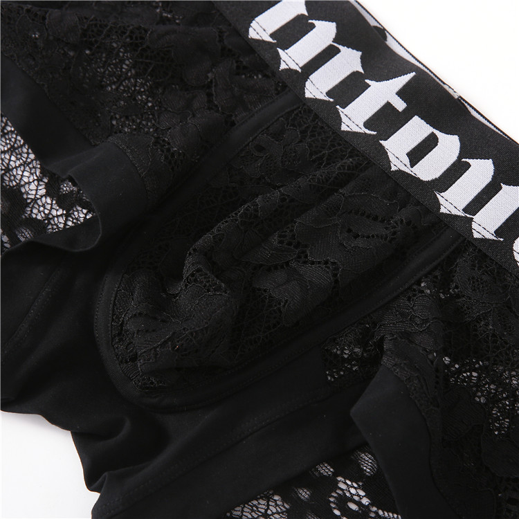 Custom Logo Mens Lace Sexy Underwear